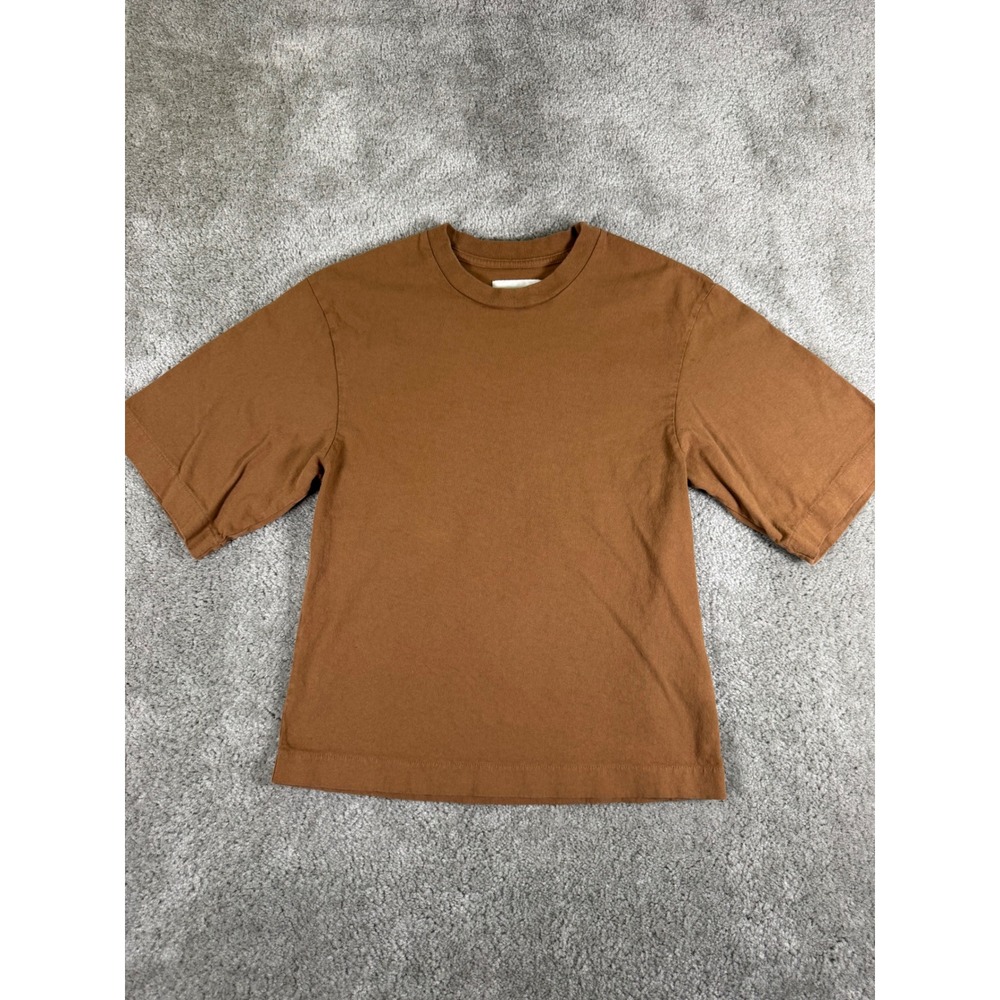 Citizens of Humanity Brown Cotton Crewneck Tee Shirt 9272-1034 XS